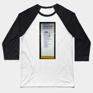 London Underground: Jubilee Line Westbound Baseball T-Shirt